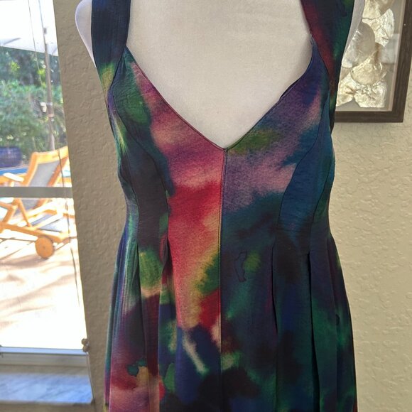 Anthropologie watercolor Maxi Dress - Picture 4 of 9